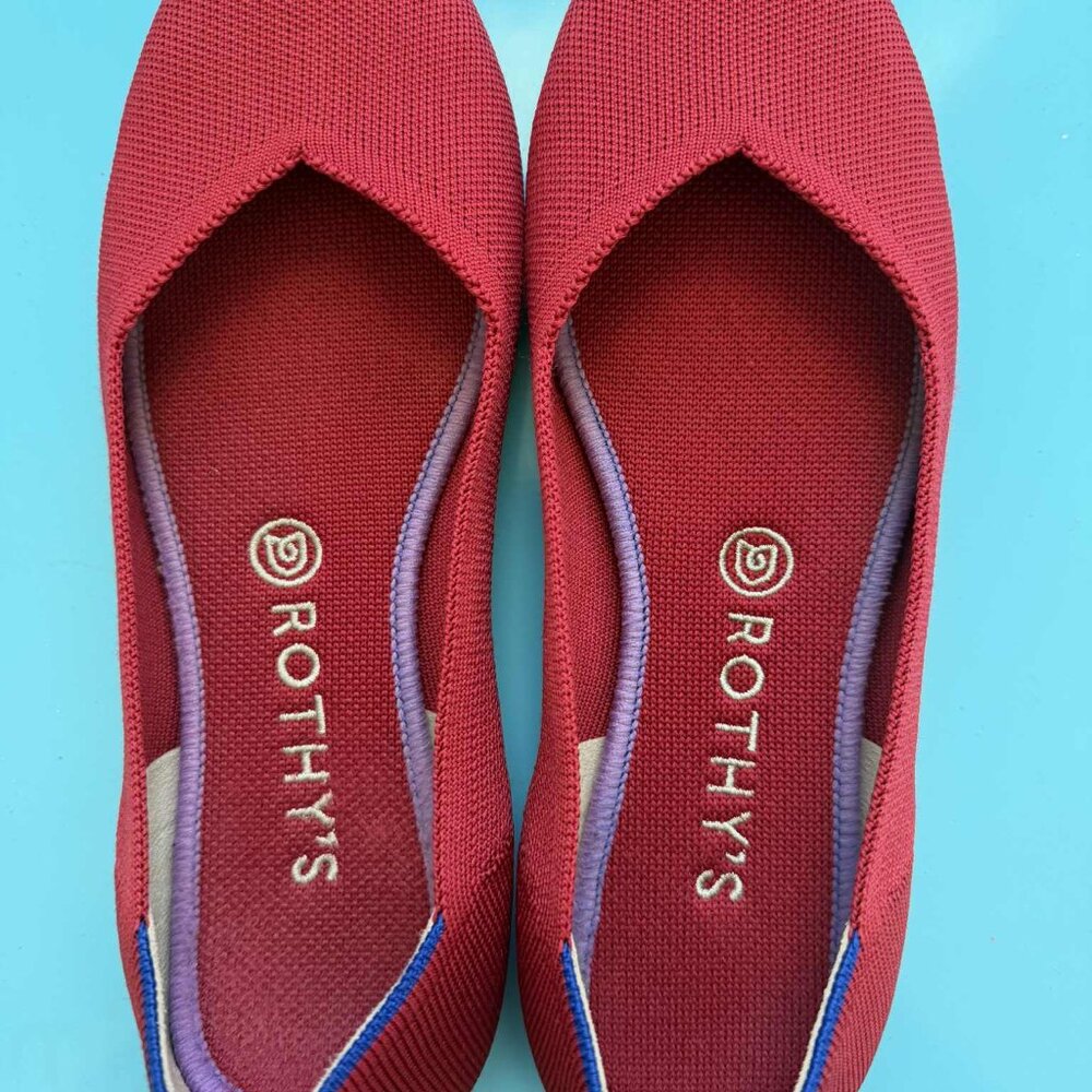 Rothy's red flats